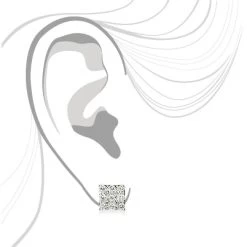 Designer Diamond Stud Earrings For Less 1.75ct 14K White Gold -Fashion Accessories Shop designer diamond stud earrings for less 190ct 14k gold 4