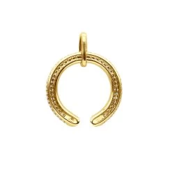 Designer Horseshoe Diamond Pendant Necklace For Women 14K Yellow Gold Good Luck Symbol 0.8ct -Fashion Accessories Shop designer horseshoe diamond pendant for women 14k gold good luck symbol 08ct 803213 backye