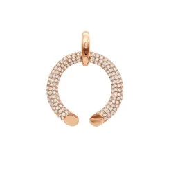 Designer Horseshoe Diamond Pendant Necklace For Women 14K Yellow Gold Good Luck Symbol 0.8ct -Fashion Accessories Shop designer horseshoe diamond pendant for women 14k gold good luck symbol 08ct 803213 ro