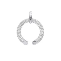 Designer Horseshoe Diamond Pendant Necklace For Women 14K Yellow Gold Good Luck Symbol 0.8ct -Fashion Accessories Shop designer horseshoe diamond pendant for women 14k gold good luck symbol 08ct 803213 wh