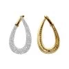 Designer Pave Diamond Teardrop Hoop Earrings For Women 14K Yellow Gold 1.8ct -Fashion Accessories Shop designer pave diamond teardrop hoop earrings for women in 14k gold 05ct 803216 ye