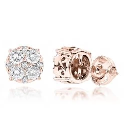 Large Designer Diamond Stud Earrings 1.75ct 14K White Gold -Fashion Accessories Shop designer studs large diamond earrings 175ct 14k gold ro