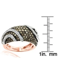 Designer White Brown Diamond Fashion Ring For Women By Luxurman 2ct -Fashion Accessories Shop designer white brown diamond fashion ring for women by luxurman 2ct rulerro