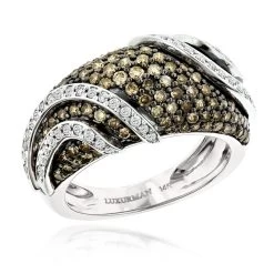 Designer White Brown Diamond Fashion Ring For Women By Luxurman 2ct -Fashion Accessories Shop designer white brown diamond fashion ring for women by luxurman 2ct wh