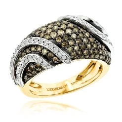 Designer White Brown Diamond Fashion Ring For Women By Luxurman 2ct -Fashion Accessories Shop designer white brown diamond fashion ring for women by luxurman 2ct ye