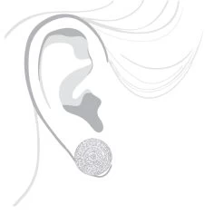 Large Diamond Circle Earrings Studs In Sterling Silver 0.22ct -Fashion Accessories Shop diamond circle earrings 023ct sterling silver p 47924 bodwh