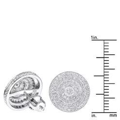 Large Diamond Circle Earrings Studs In Sterling Silver 0.22ct -Fashion Accessories Shop diamond circle earrings 023ct sterling silver p 47924 rulerwh
