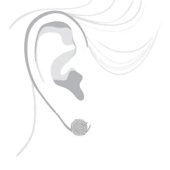 Pave Diamond Circle Earrings Studs 0.24ct Sterling Silver -Fashion Accessories Shop diamond circle earrings 024ct sterling silver p 47926bod