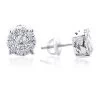 Diamond Cluster Stud Earrings 14K White Gold 1.38ct 2 Diamond Cluster Stud Earrings 14K White Gold 1.38ct -Fashion Accessories Shop diamond cluster earrings 14k 138ct studs 1