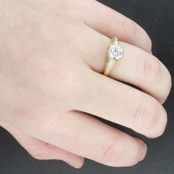 Diamond Engagement Ring Setting 0.44ct 14K Yellow Gold -Fashion Accessories Shop diamond engagement ring setting 044ct 14k gold p 40081bod