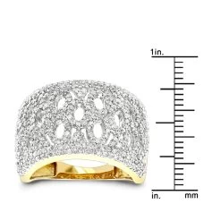 14K Yellow Gold Diamond Ring For Women 1ct -Fashion Accessories Shop diamond fashion rings 14k gold diamond ring 130 p 38779 rulerye
