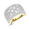 14K Yellow Gold Diamond Ring For Women 1ct