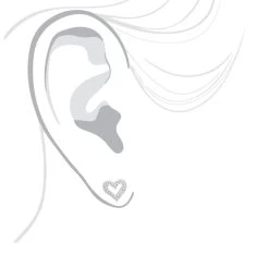 Women's Diamond Heart Earrings 0.29ct 14K White Gold -Fashion Accessories Shop diamond heart earrings 029ct 14k gold p 44605 bodwh