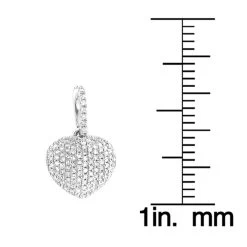 Diamond Heart Pendant 14K White Gold 0.3ct -Fashion Accessories Shop diamond heart pendant 14k 031ct p 41375 rulerwh