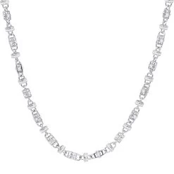 Diamond Hip Hop Chain 14K White Gold 11.00ct
