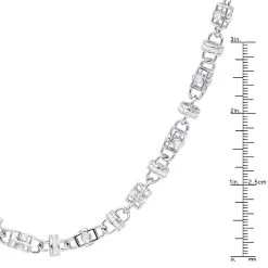 Diamond Hip Hop Chain 14K White Gold 11.00ct -Fashion Accessories Shop diamond hip hop chain 14k gold 1100ct p 22584 rulerwh