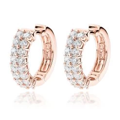 Diamond Hoop Earrings 14K Yellow Gold 1.73ct -Fashion Accessories Shop diamond hoop earrings 14k 173ct p 40482 ro