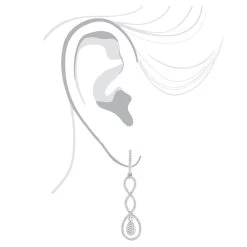 Diamond Infinity Earrings For Women 14K White Gold 0.5ct -Fashion Accessories Shop diamond infinity earrings 14k 060ct p 42078 bodwh