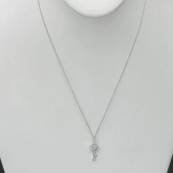 Diamond Key Pendant 0.15ct 10K White Gold -Fashion Accessories Shop diamond key pendant 015ct 14k gold p 7187bod