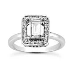 Diamond Platinum Engagement Ring 1.41ct 2.74mm