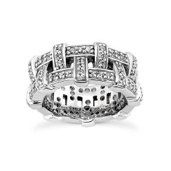 Diamond Platinum Eternity Band 0.96ct