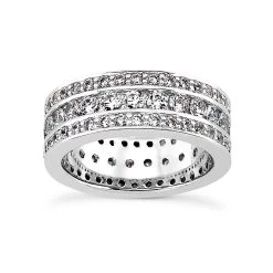 Diamond Platinum Eternity Band 1.90ct