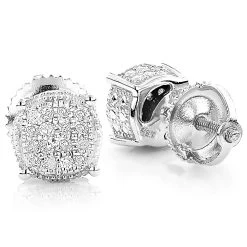 Diamond Stud Earrings 0.25ct Sterling Silver