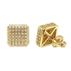 Pave Diamond Stud Earrings Under 300 - 10K White Gold Square Studs 0.33ct 15 Pave Diamond Stud Earrings Under 300 - 10K White Gold Square Studs 0.33ct -Fashion Accessories Shop diamond stud earrings under 300 10k gold studs 029ct ye
