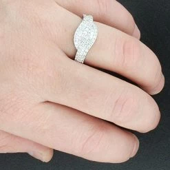 Diamond Swirl Ring 14K White Gold 1.25ct -Fashion Accessories Shop diamond swirl ring 14k gold 125ct p 38705bod