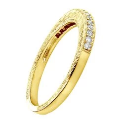 Diamond Wedding Band For Women 1/3ct Thin Antique Style Ring 14K White Gold -Fashion Accessories Shop diamond wedding band for women 12ct thin antique style ring 14k gold backye