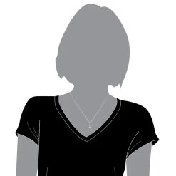 18K White Gold Double Cluster Diamond Pendant 0.49ct By Luccello -Fashion Accessories Shop double cluster diamond pendant 049ct 18k luccello jewelry bodwh