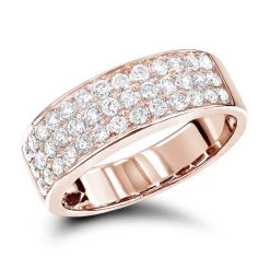 Elegant Diamond Wedding Bands By Luxurman 14K White Gold 0.85ct -Fashion Accessories Shop elegant diamond wedding bands 14k gold 104ct ro