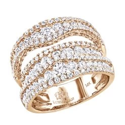 Exquisite 14K White Gold Diamond Cocktail Ring For Women By Luxurman 2.75ct -Fashion Accessories Shop exquisite 14k gold diamond cocktail ring for women by luxurman 275ct ro