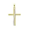 Fancy 14K Yellow Gold Diamond Cross Pendant For Women 0.15ct By Luxurman 2 Fancy 14K Yellow Gold Diamond Cross Pendant For Women 0.15ct By Luxurman -Fashion Accessories Shop fancy 14k gold diamond cross pendant for women 015ct by luxurman mainye