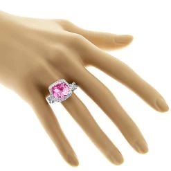Fine Pink Sapphire Diamond Cocktail Ring 11ct 7 Fine Pink Sapphire Diamond Cocktail Ring 11ct -Fashion Accessories Shop fine gemstone jewelry pink sapphire diamond cocktail ring 11ct 3