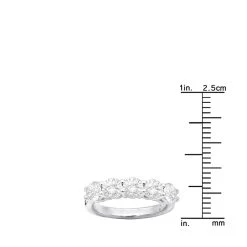 Five Stone Anniversary Rings 2 Carat Women's Diamond Band In Platinum -Fashion Accessories Shop five stone anniversary rings 2 carat womens diamond band in platinum 018094 rulerwh