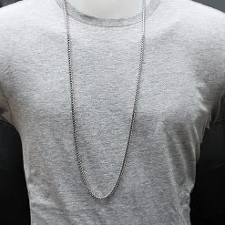 Franco Chain In Silver 24-36" 3mm -Fashion Accessories Shop franco chain in silver 36 3mm p 44392bod