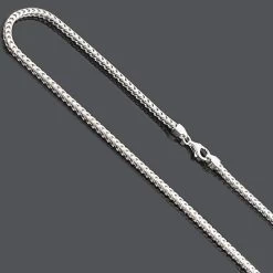 Franco Chain Necklace 3mm 36" Sterling Silver