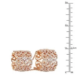 Unique Full Finger Articulated Chain Linked Diamond Double Ring For Women 14K Rose Gold -Fashion Accessories Shop full finger articulated chain linked diamond double ring for women 14k gold rulerro