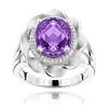 14K White Gold Amethyst Diamond Flower Ring 0.13ct 1 14K White Gold Amethyst Diamond Flower Ring 0.13ct -Fashion Accessories Shop gemstone jewelry amethyst diamond ring 013ct 14k gold p 49985 wh