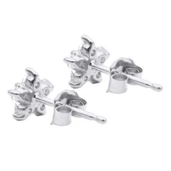 Genuine Diamond Star Stud Earrings Cluster Starfish Design 14K Yellow Gold 0.2ct -Fashion Accessories Shop genuine diamond star stud earrings cluster starfish design 14k gold 02ct back white