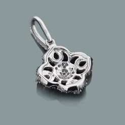 Gold Diamond Flower Pendant 0.29ct 14K White Gold -Fashion Accessories Shop gold diamond flower pendant 029ct 14k gold 4