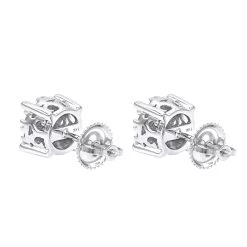 Halo 14K White Gold Cluster Diamond Earrings Studs For Men Or Women 3/4ct 11 Halo 14K White Gold Cluster Diamond Earrings Studs For Men Or Women 3/4ct -Fashion Accessories Shop halo 14k gold cluster diamond earrings studs for men or women 34ct backwh