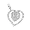 14K White Gold Designer Diamond Heart Pendant 0.9ct -Fashion Accessories Shop heart jewelry 14k designer diamond heart pendant 117ct p 6473 wh