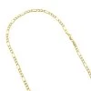 Hollow 10K Yellow Gold Figaro Chain For Men & Women 5.5mm Wide