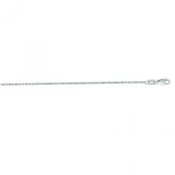 Hollow 14K White Gold Forsantina Chain For Men & Women 1.5mm Wide