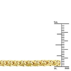 Hollow 14K Yellow Gold Franco Chain For Men Round Diamond Cut 4mm Wide -Fashion Accessories Shop hollow 14k gold franco chain for men round diamond cut 4mm wide rulerye