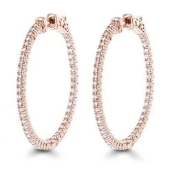 1.5in 14K White Gold Diamond Hoop Earrings Inside Out 1ct By Luxurman 10 1.5in 14K White Gold Diamond Hoop Earrings Inside Out 1ct By Luxurman -Fashion Accessories Shop hoop earrings 14k diamond hoop earrings inside out 116 p 6930 ro