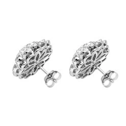 Huge 3 Carat Designer Diamond Stud Earrings For Women Cluster Flower Design 11 Huge 3 Carat Designer Diamond Stud Earrings For Women Cluster Flower Design -Fashion Accessories Shop huge 3 carat designer diamond stud earrings for women cluster flower design backwh