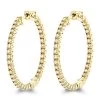 Inside Out Yellow Diamond Hoop Earrings 14K Yellow Gold By Luxurman 2.2ct. -Fashion Accessories Shop inside out yellow diamond hoop earrings in 14k gold by luxurman 22ct mainye